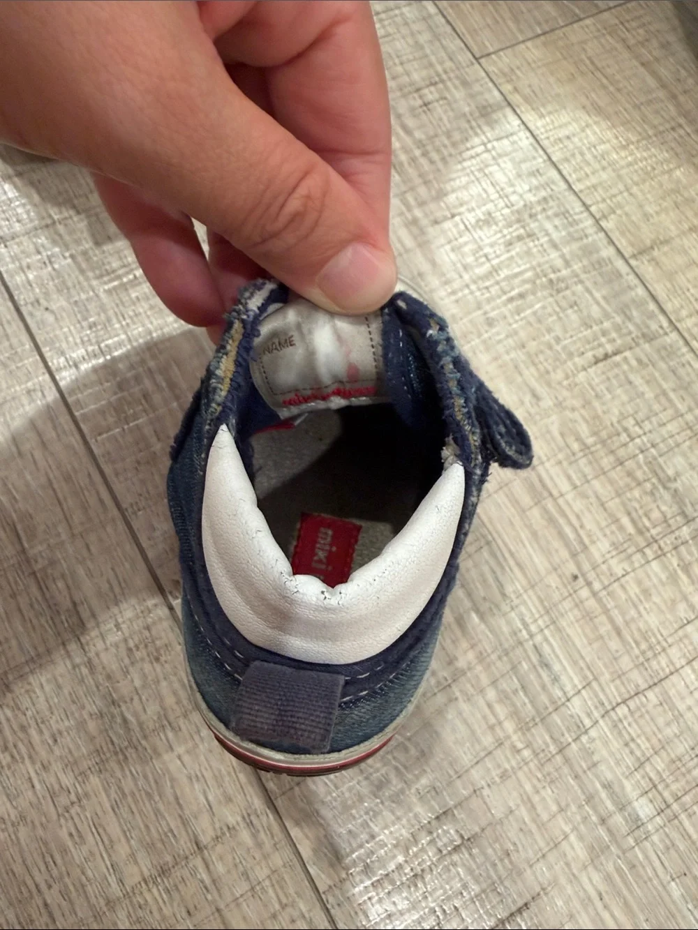 Navy and White Kids' Sneakers